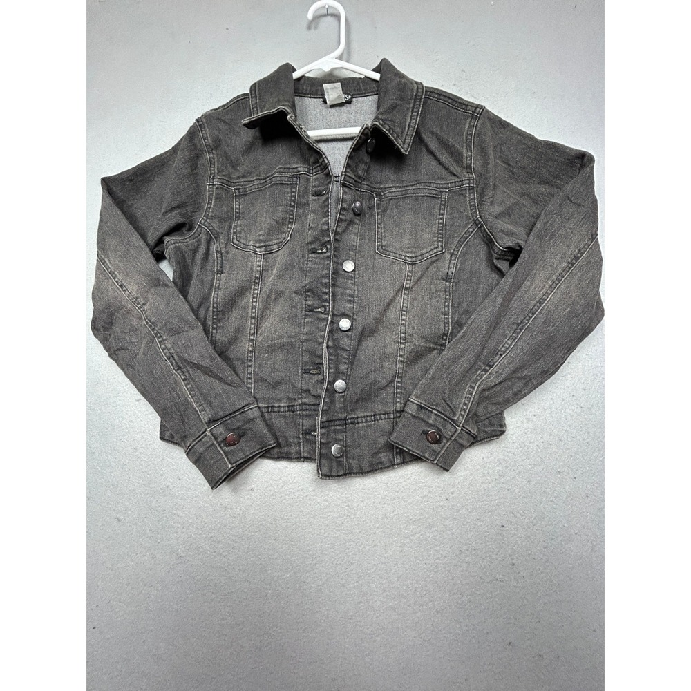 Venus Denim Jacket Cotton Blend Black Size M US EUR 40/42 Womens